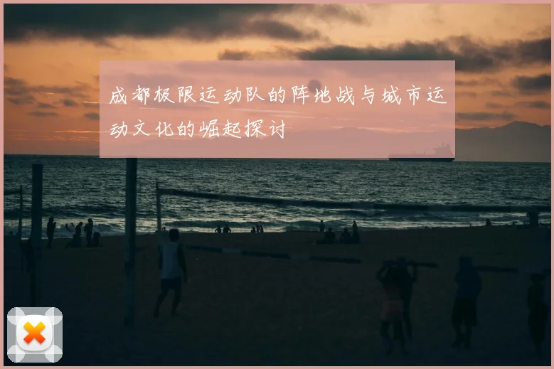 成都极限运动队的阵地战与城市运动文化的崛起探讨